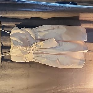 Donna Morgan size 10 Samantha fit & flare ivory/white strapless
